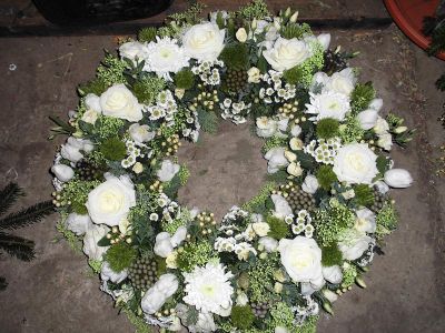 Trauerfloristik wie Trauerkränze Frankfurt Hauptfriedhof Parkfriedhof